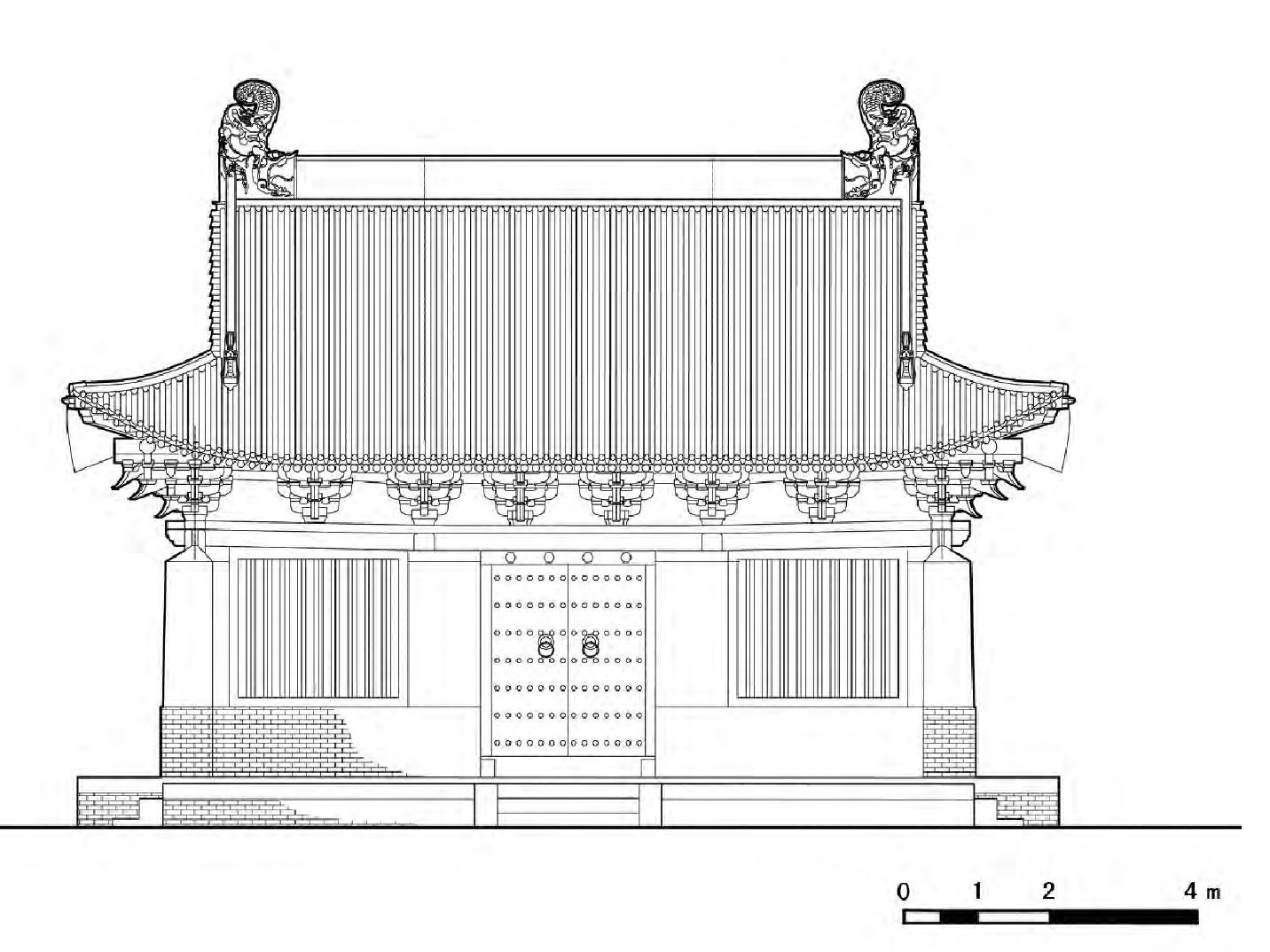 大明寺手绘图图片