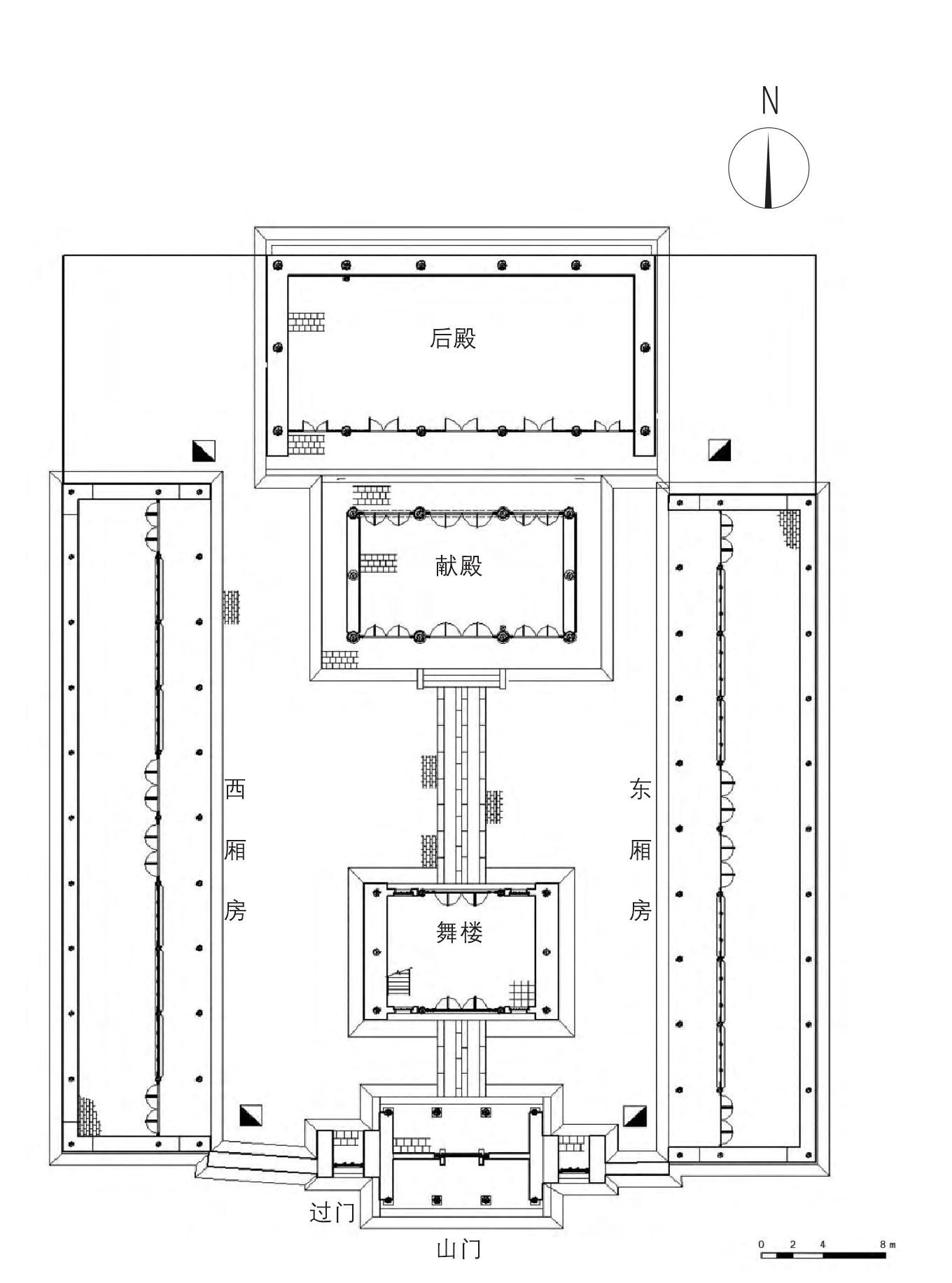 小型道观平面布局图片